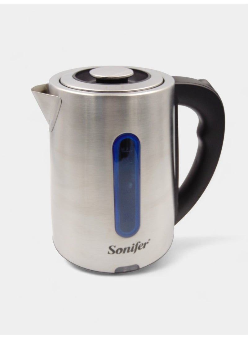 Sonifer SF-2118 1.8L Stainless Steel Kettle With 1L Tea Pot 2PC Set Keep Warm Electric Samovar Russian Style Electric Kettle Set - Image 3